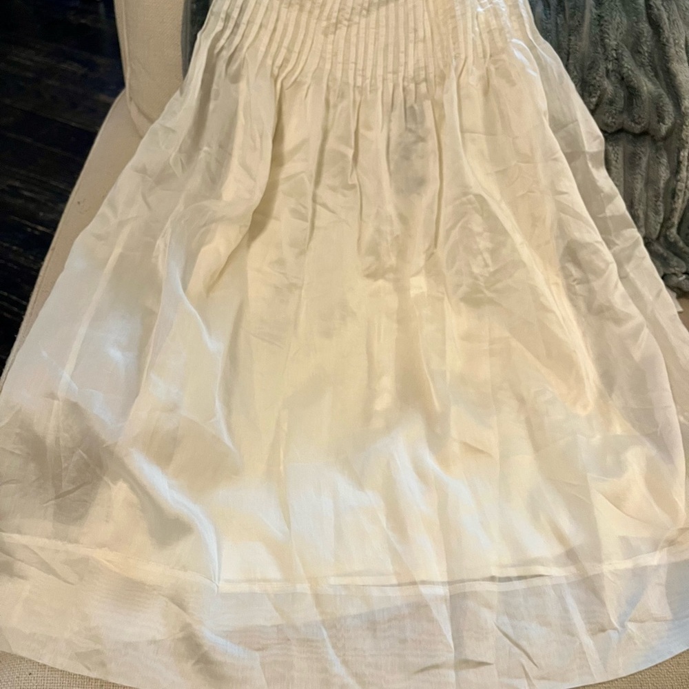 Elegant White A-Line Skirt